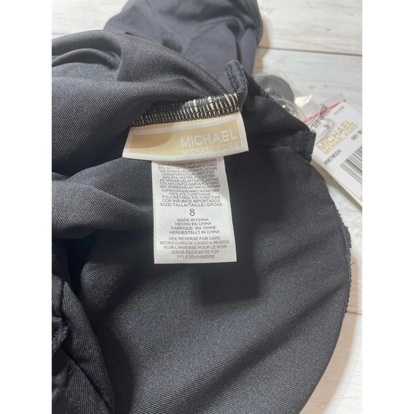 Michael Kors Women's One-Shoulder Blouson One-Piece Swimsuit - Picture 4 of 8